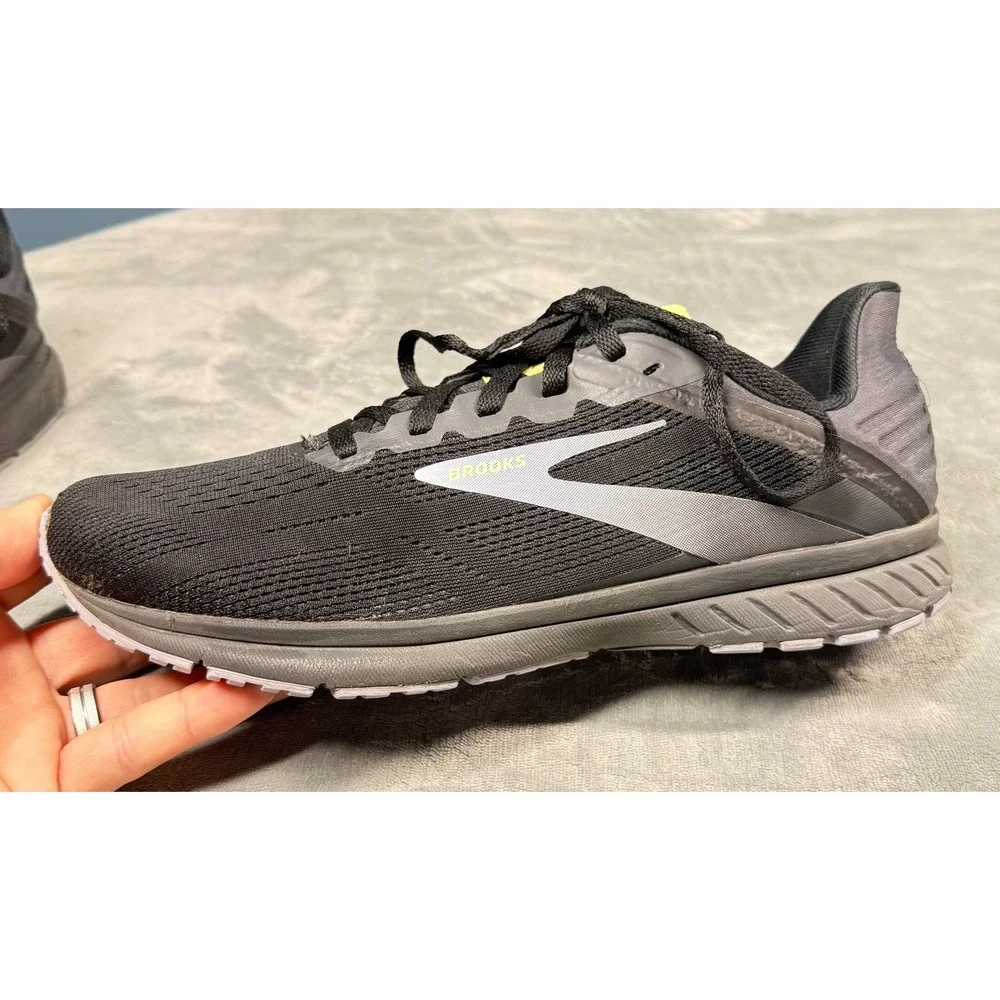 Brooks Ghost 14 Running Shoes Mens 10.5 Black Gray Athletic Sneakers